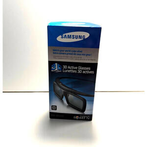 NEW Samsung SSG-3050GB Stereoscopic 3D Active Glasses - Black Thick Frames